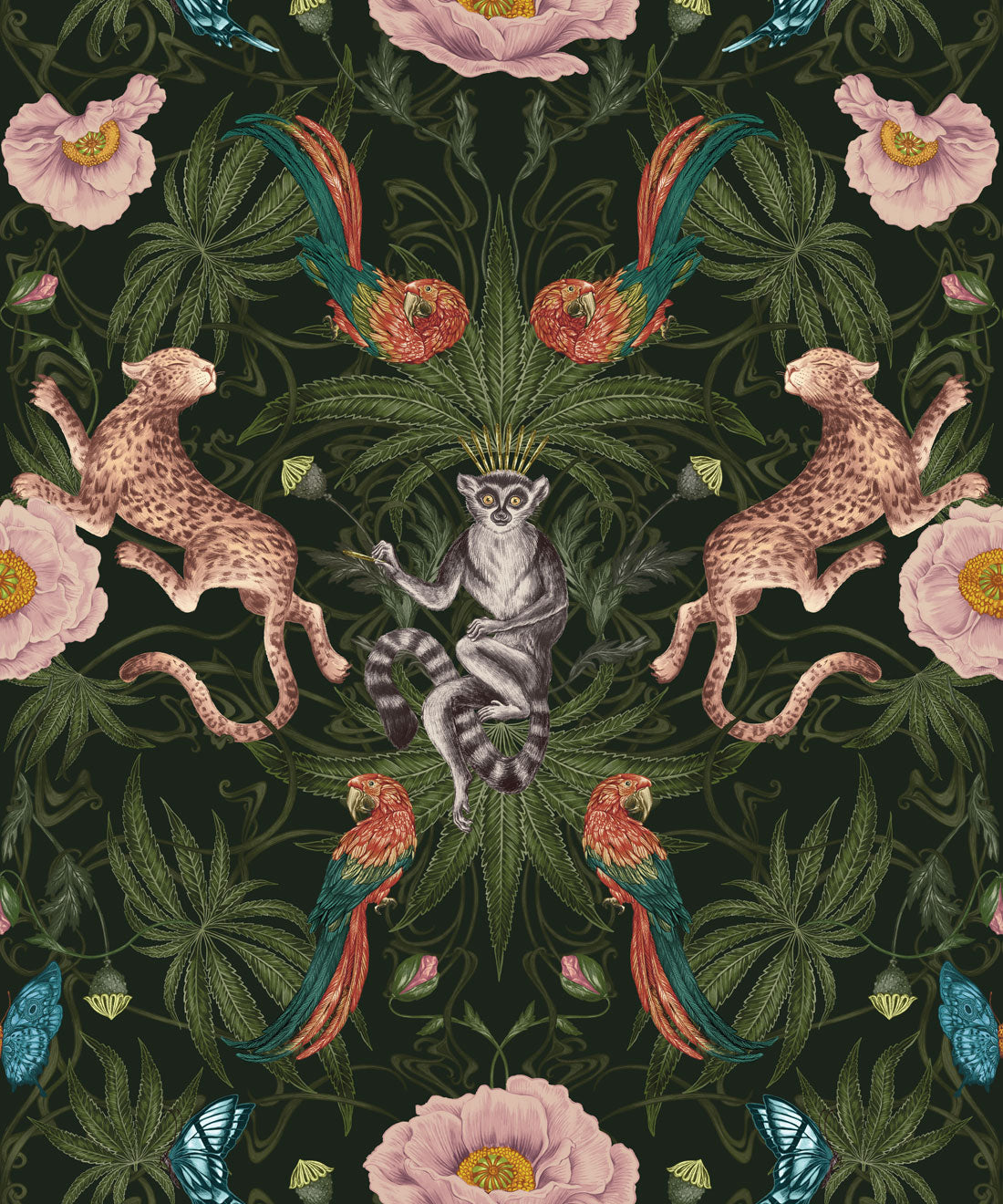 Green Magic Wallpaper, Velvet High