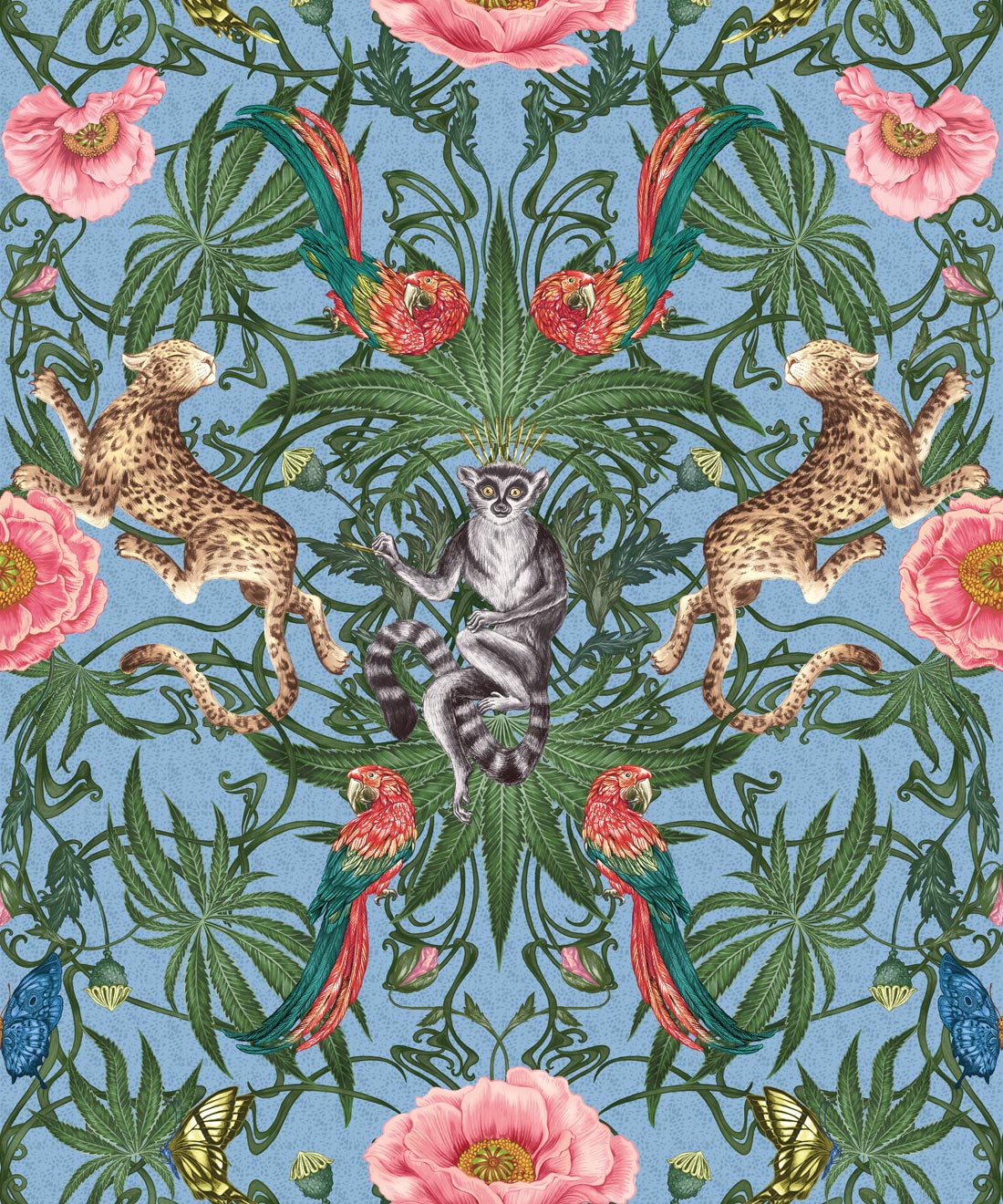 Green Magic Wallpaper, Zaza Grove