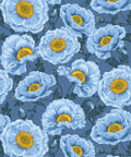 Papaver Wallpaper, Chalk Indigo