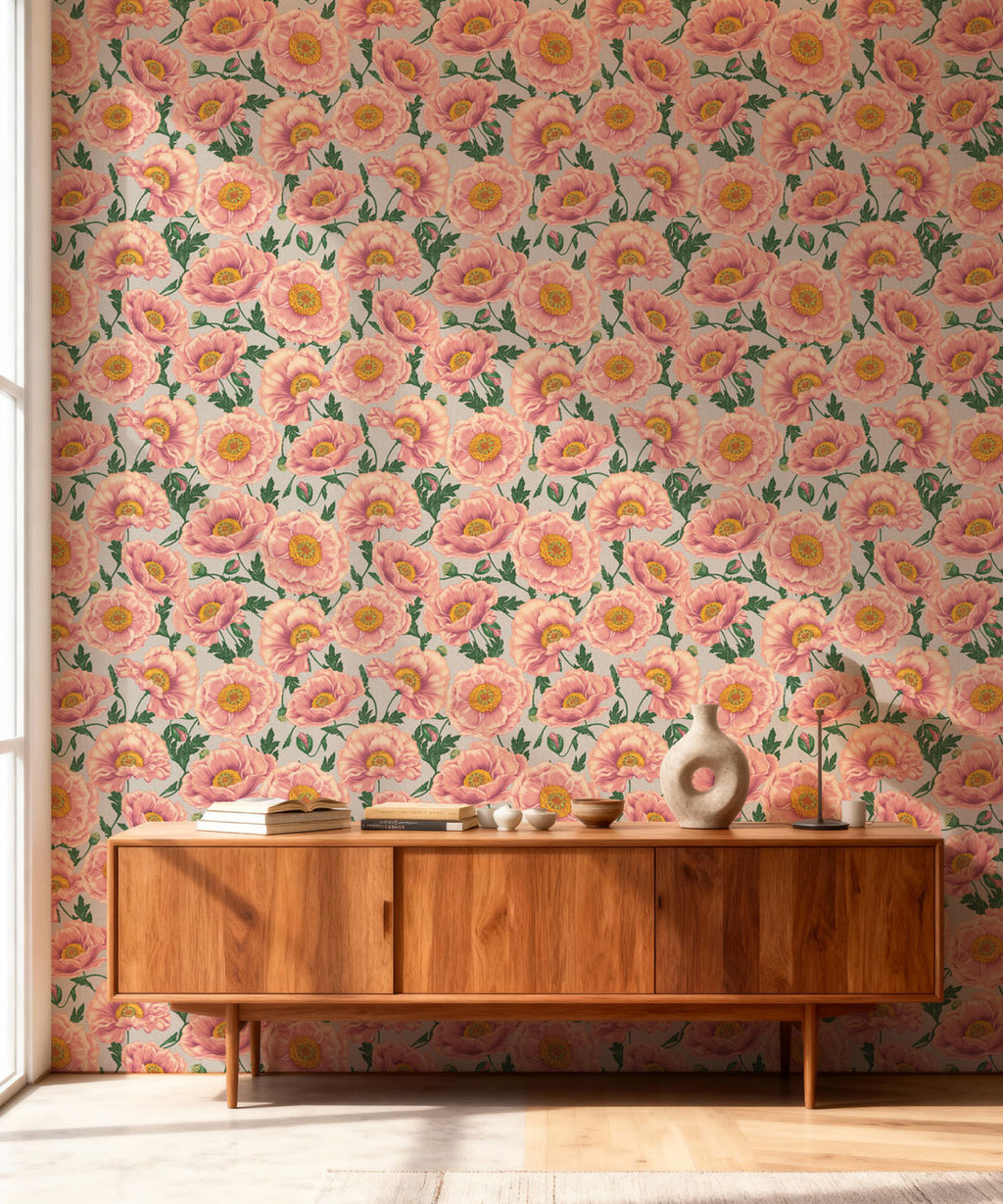 Papaver Wallpaper, Heirloom Petal