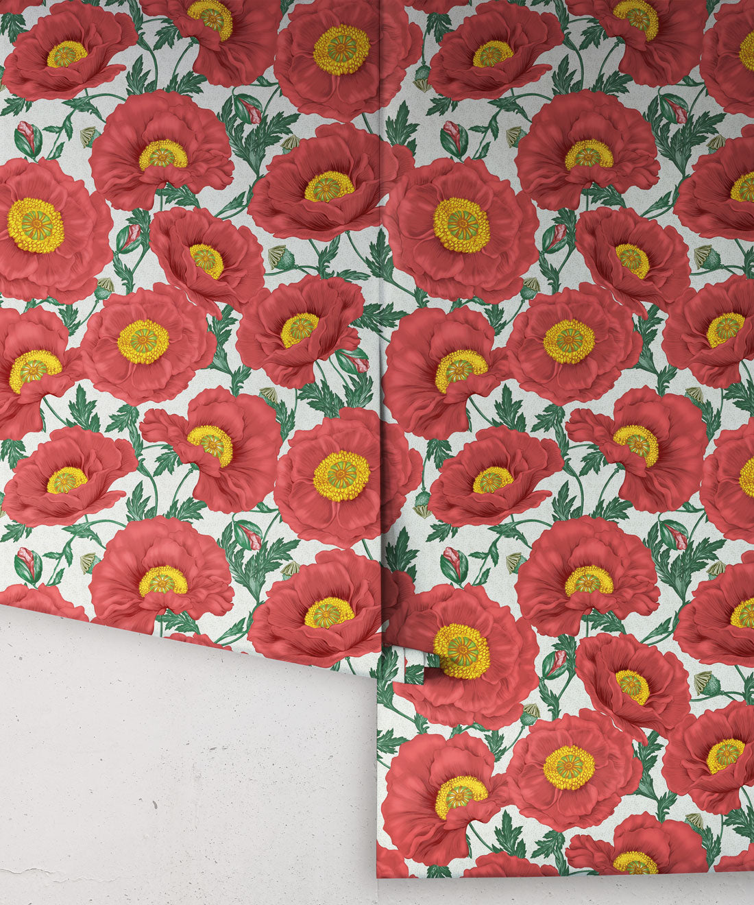 Papaver Wallpaper, Vermilion Grove