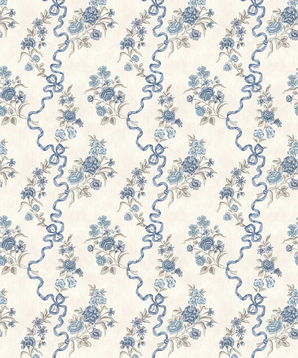 Colette Wallpaper, Blue