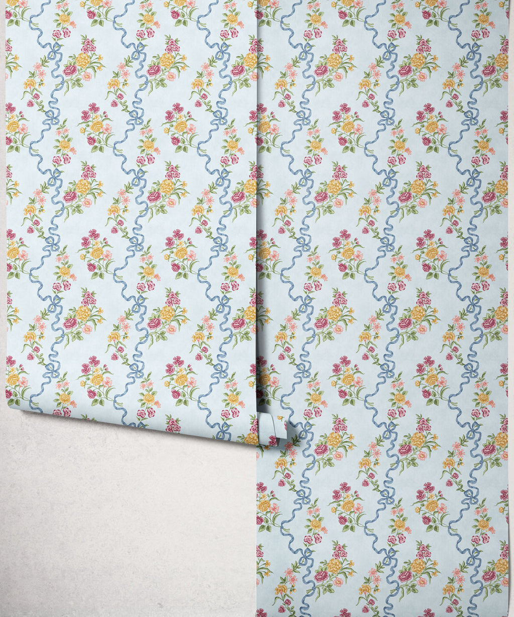 Colette Wallpaper, Sky Blue