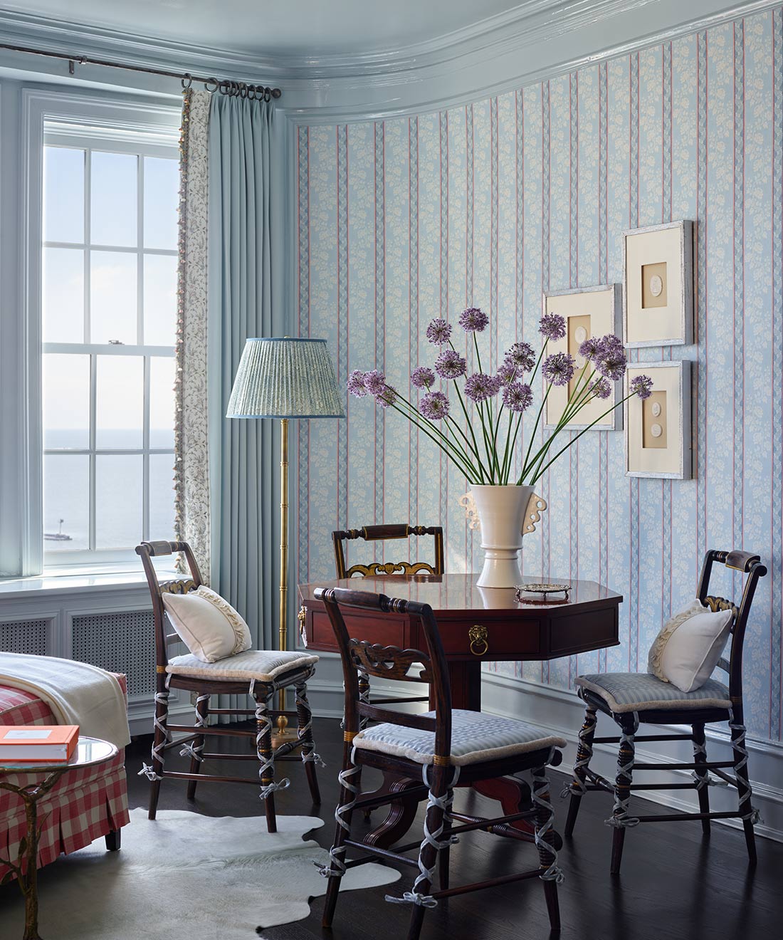Elise Wallpaper, Swedish Blue