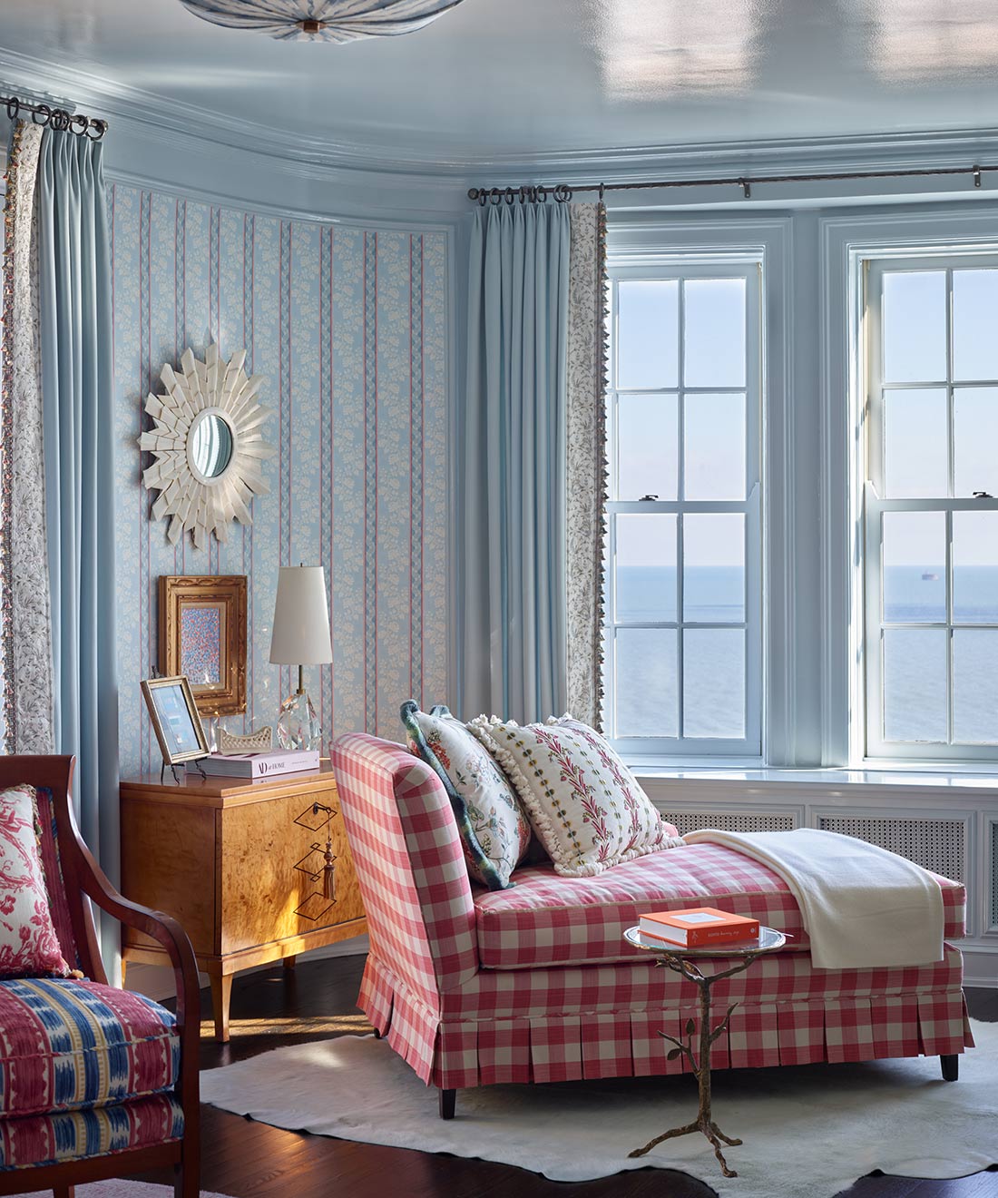 Elise Wallpaper, Swedish Blue