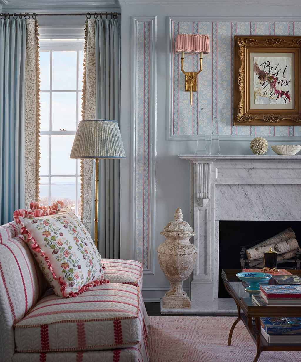 Elise Wallpaper, Swedish Blue