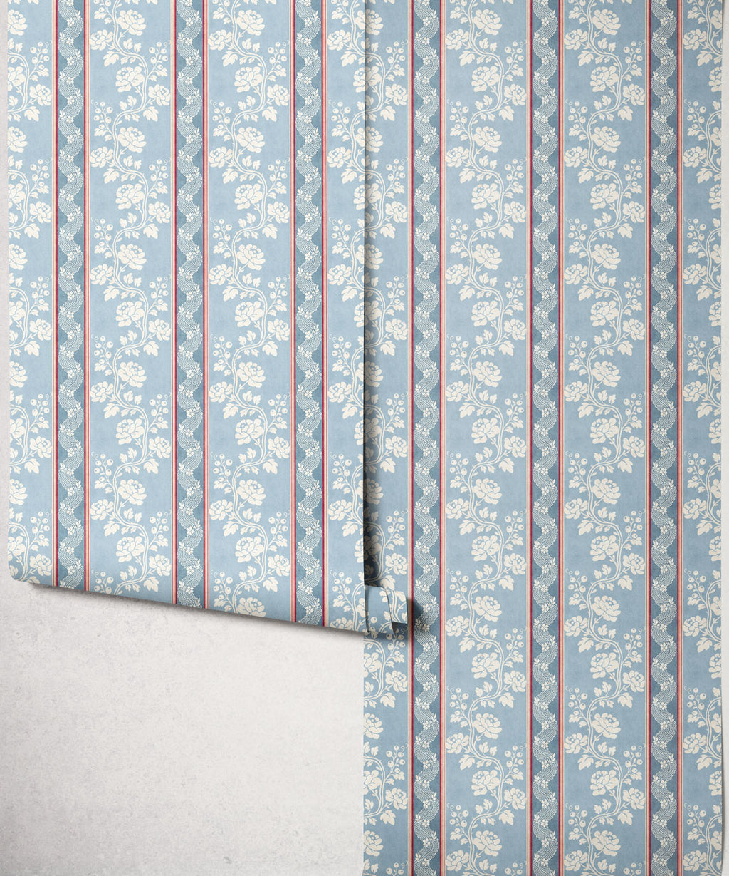 Elise Wallpaper, Swedish Blue