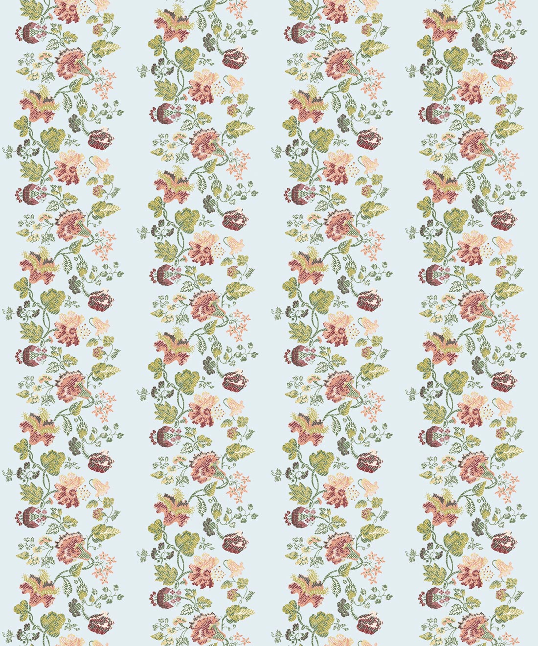 Maya Rose Wallpaper, Sky Blue