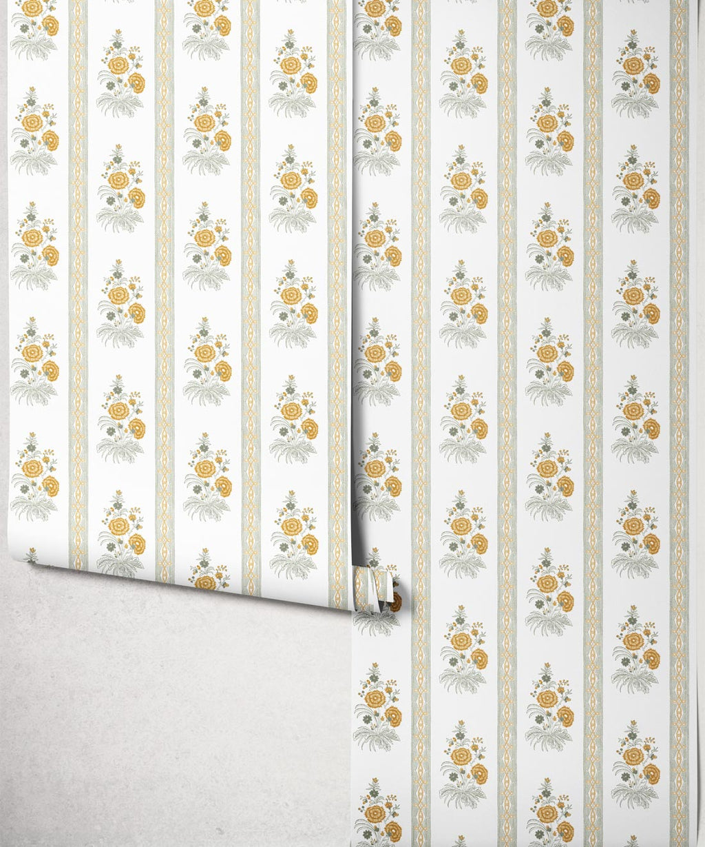 Salomone Wallpaper, Green
