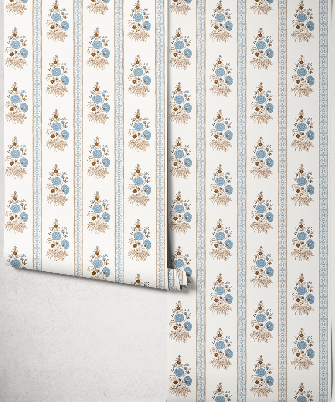 Salomone Wallpaper, Swedish Blue