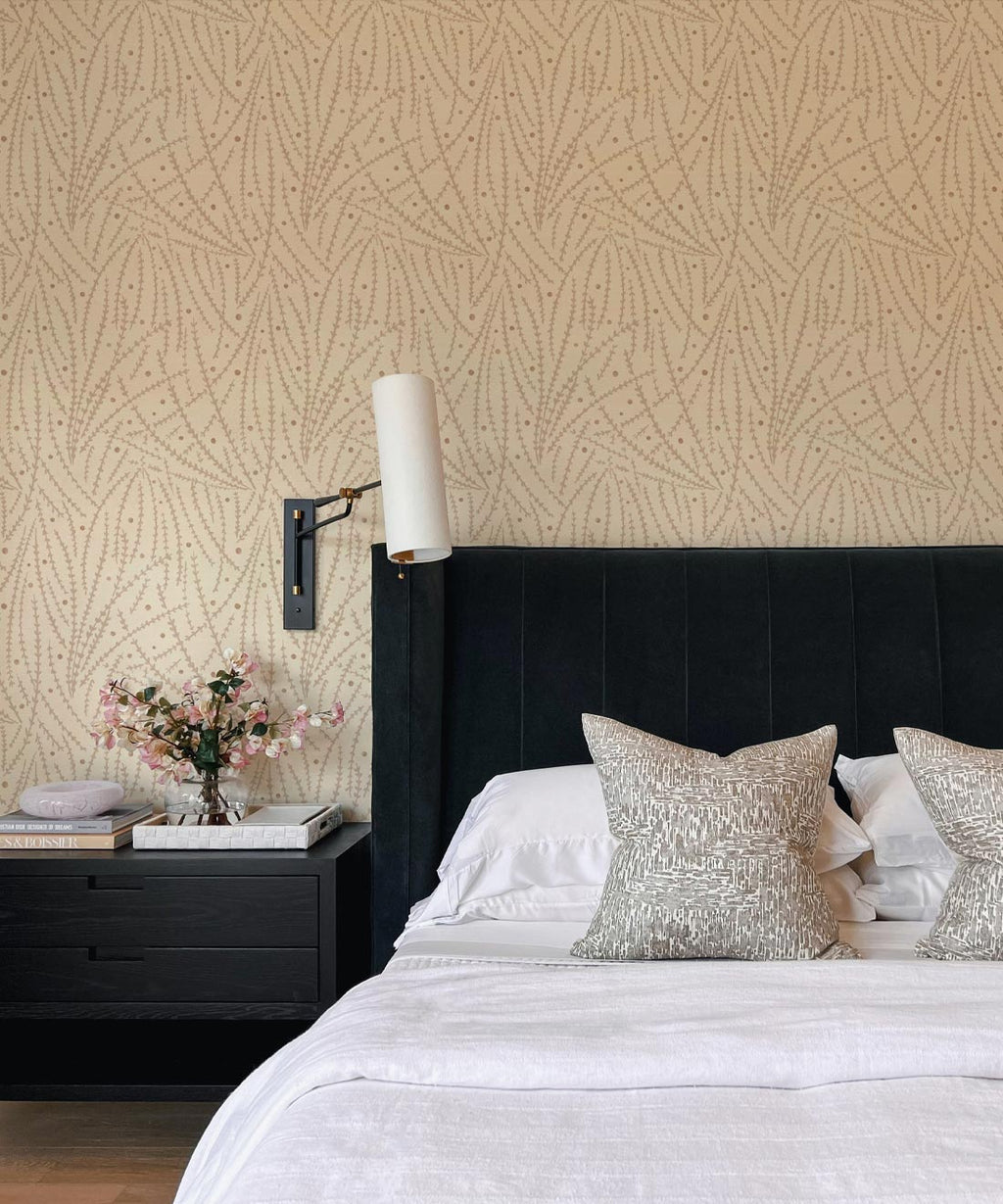 Brush Wallpaper, Cream