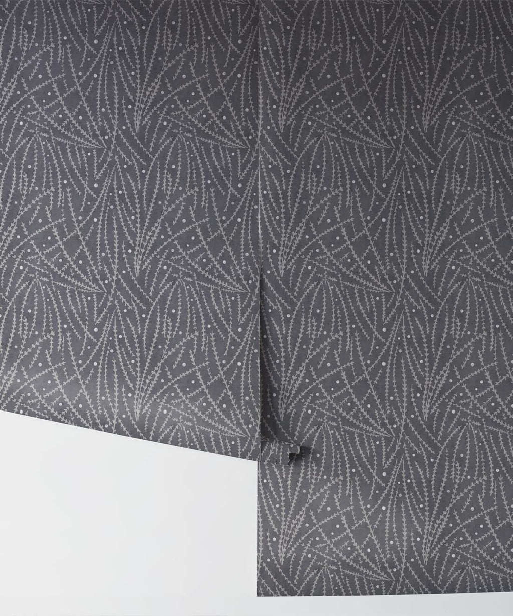 Brush Wallpaper, Grey