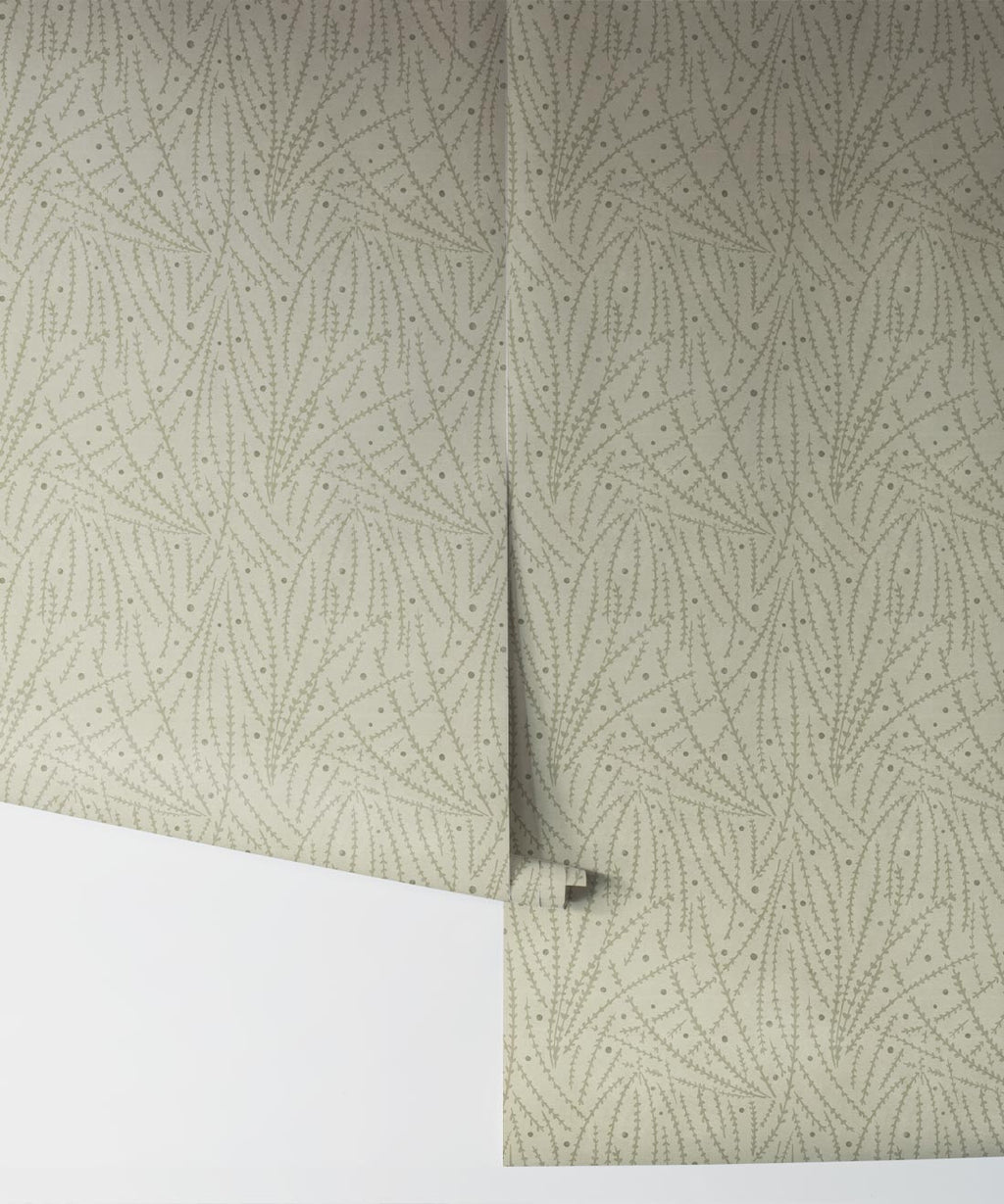 Brush Wallpaper, Sage