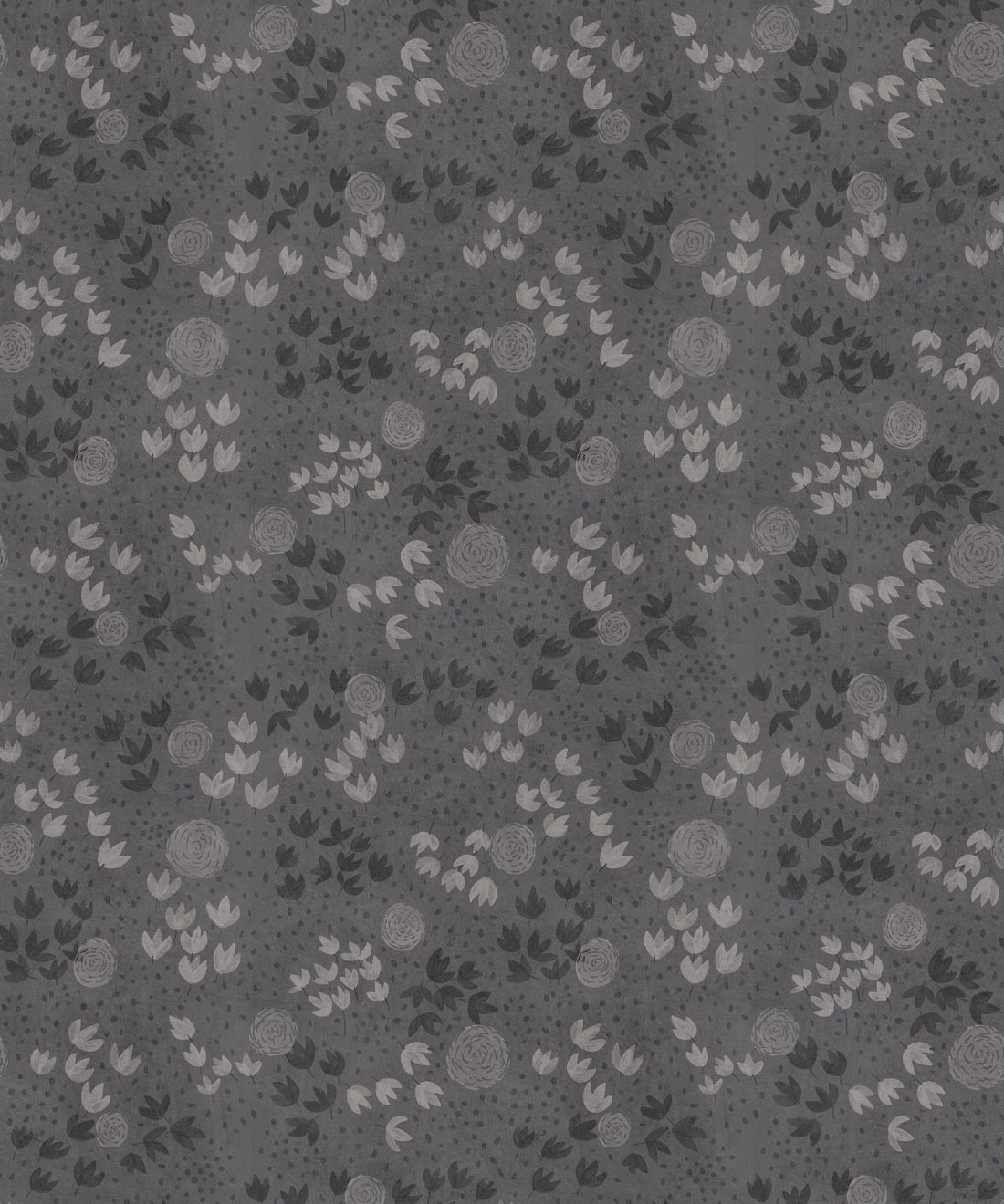 Dainty Wallpaper, Grey