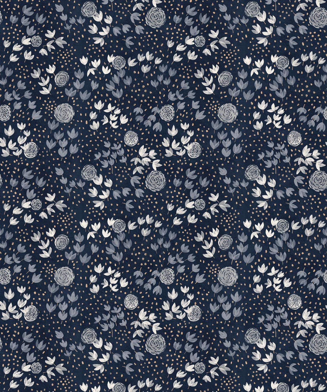 Dainty Wallpaper, Navy