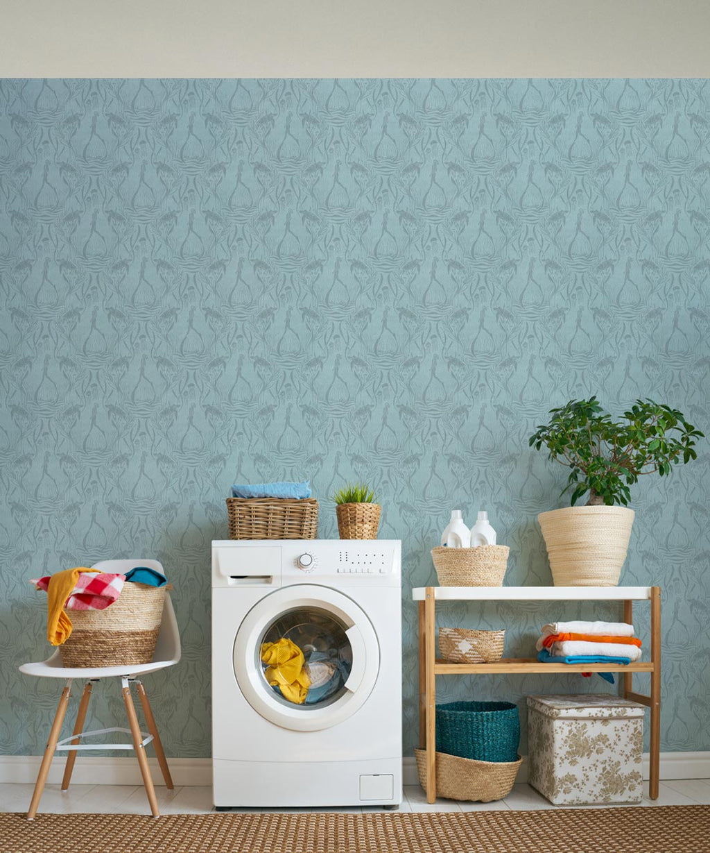 Deep Sea Wallpaper, Eggshell