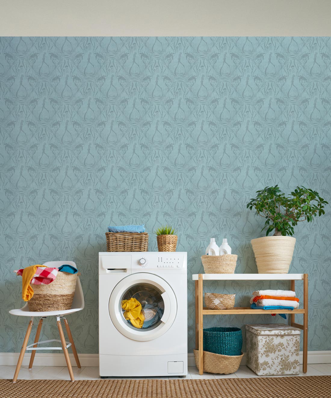 Deep Sea Wallpaper, Eggshell