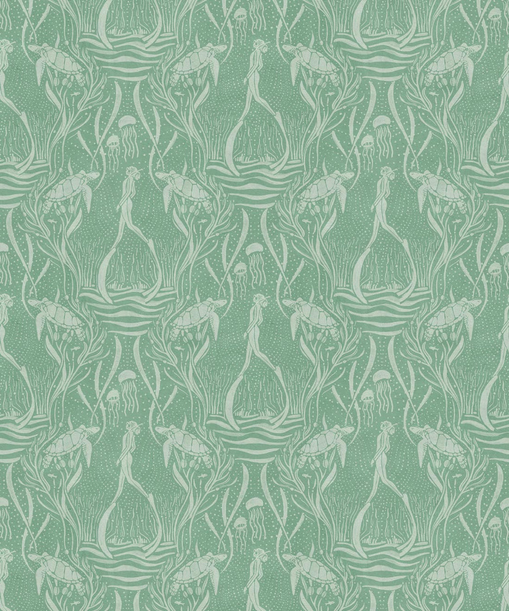 Deep Sea Wallpaper, Mint