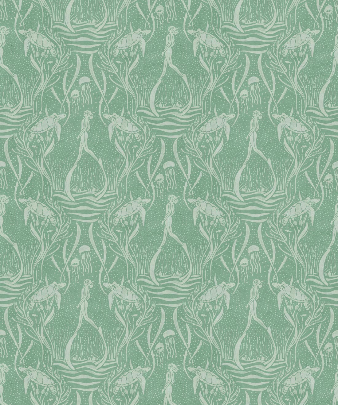Deep Sea Wallpaper, Mint