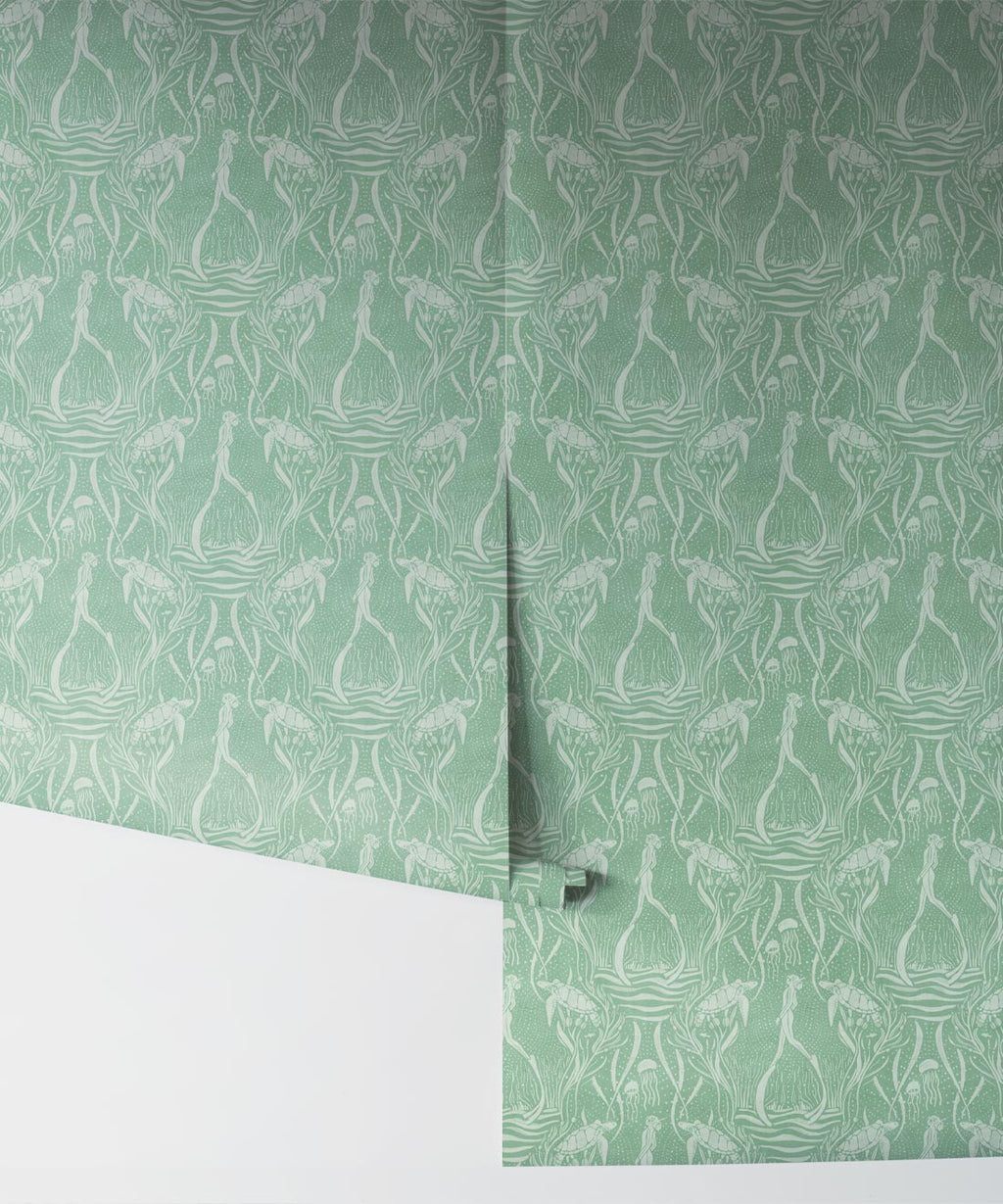 Deep Sea Wallpaper, Mint