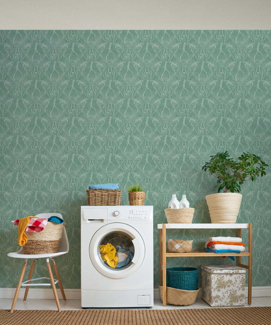 Deep Sea Wallpaper, Mint