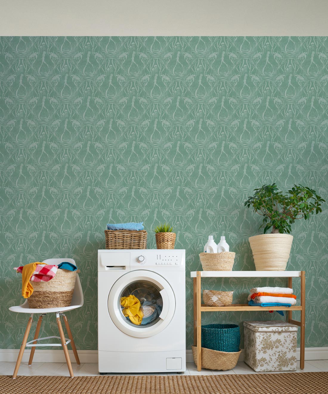 Deep Sea Wallpaper, Mint