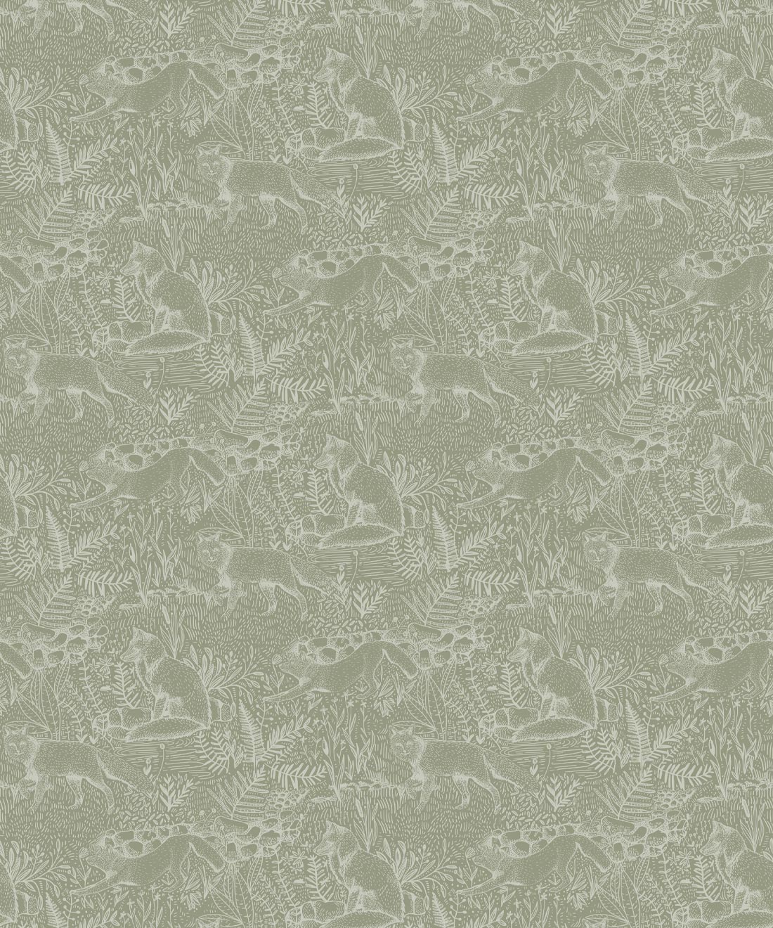 Fox Wallpaper, Sage