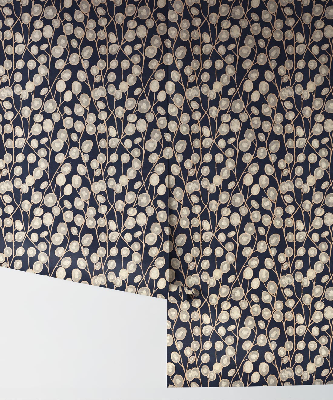 Lunaria Wallpaper, Blue
