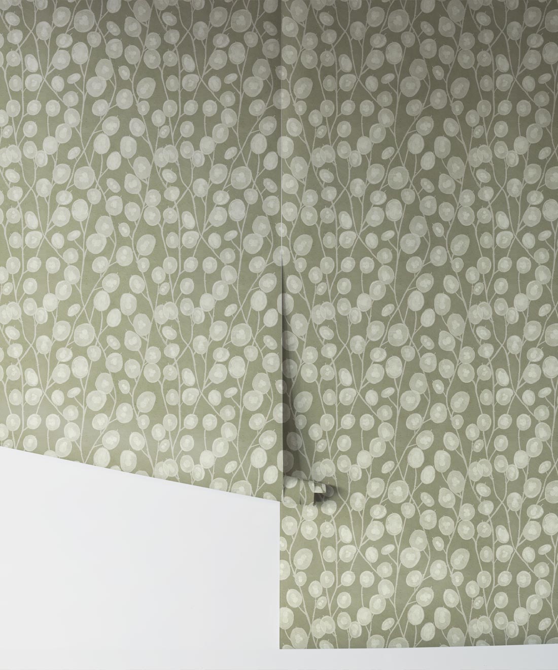 Lunaria Wallpaper, Green