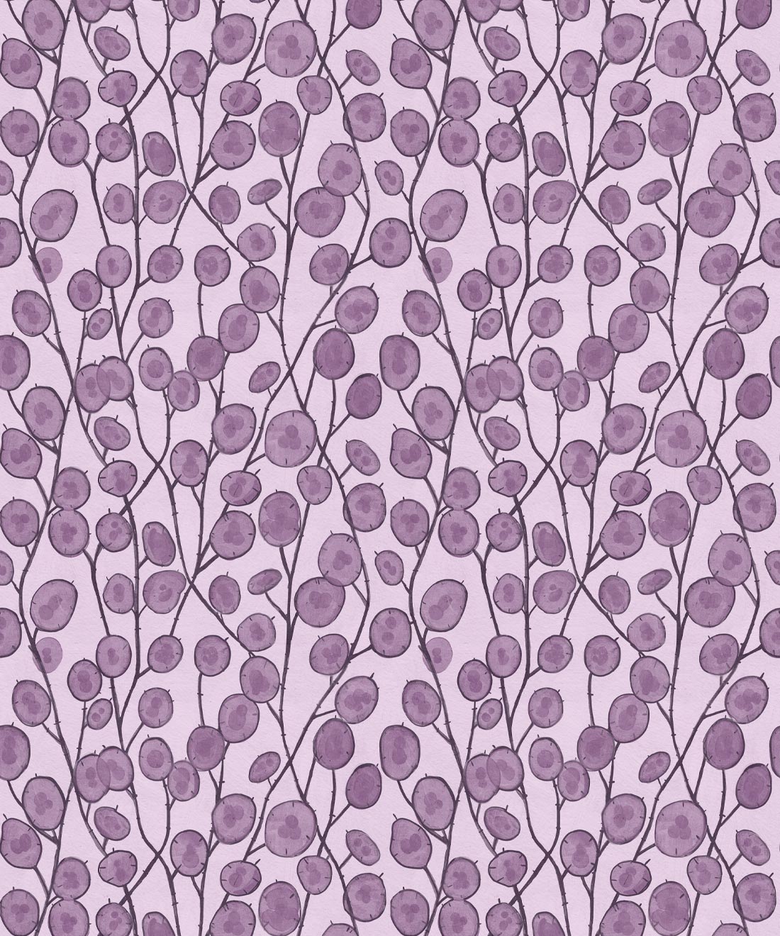 Lunaria Wallpaper, Violet
