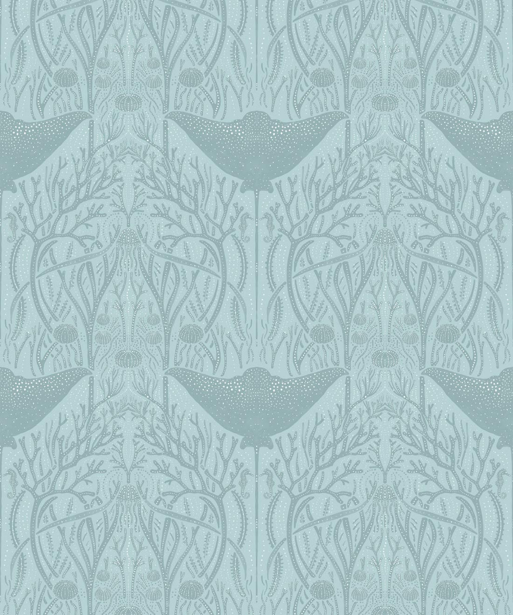 Manta Ray Wallpaper, Eggshell