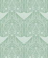 Manta Ray Wallpaper, Sea Green