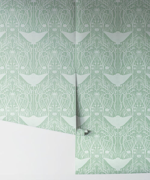 Manta Ray Wallpaper, Sea Green