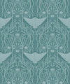 Manta Ray Wallpaper, Teal