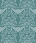 Manta Ray Wallpaper, Teal