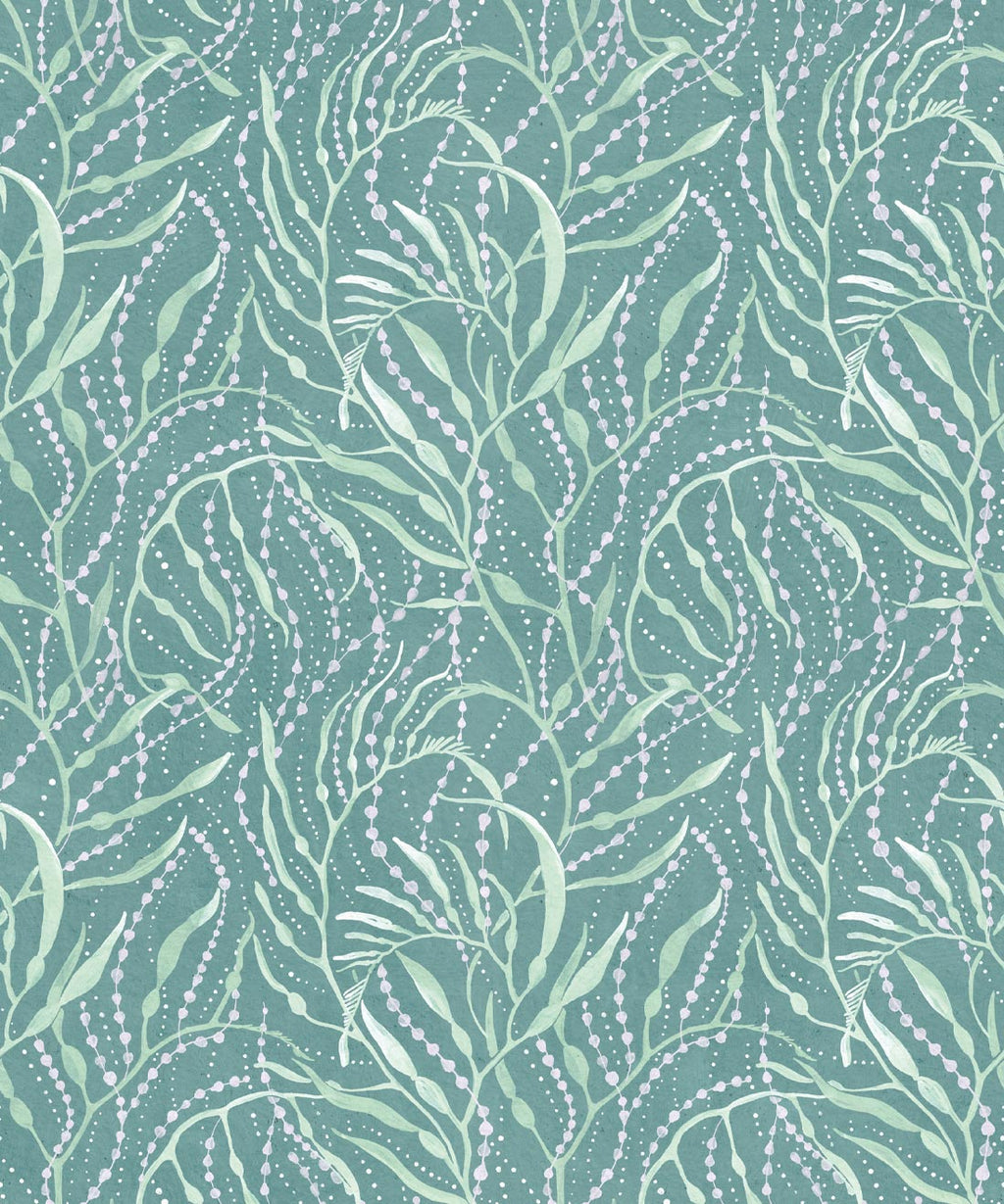 Neptune’s Necklace Wallpaper, Aqua