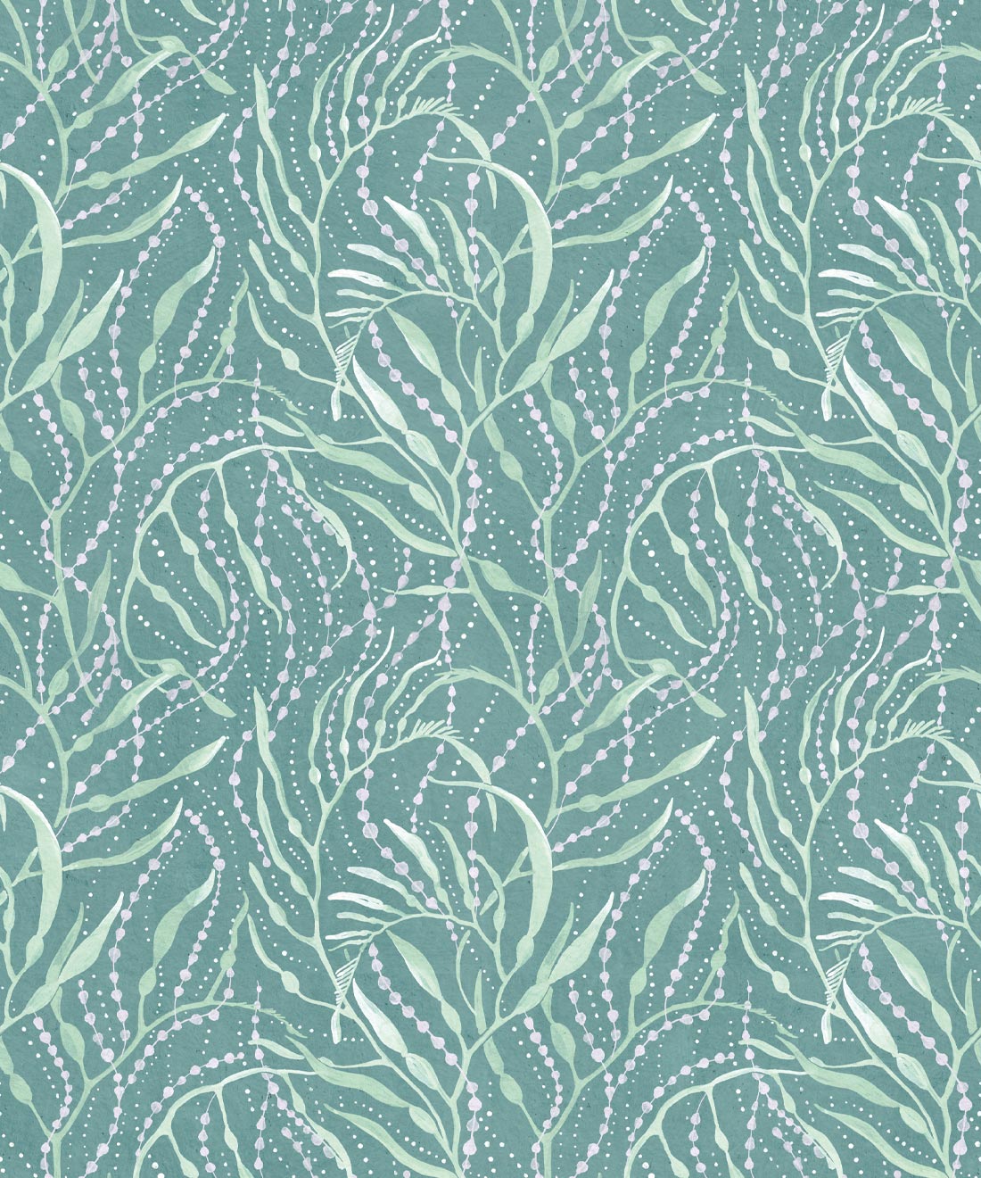 Neptune’s Necklace Wallpaper, Aqua