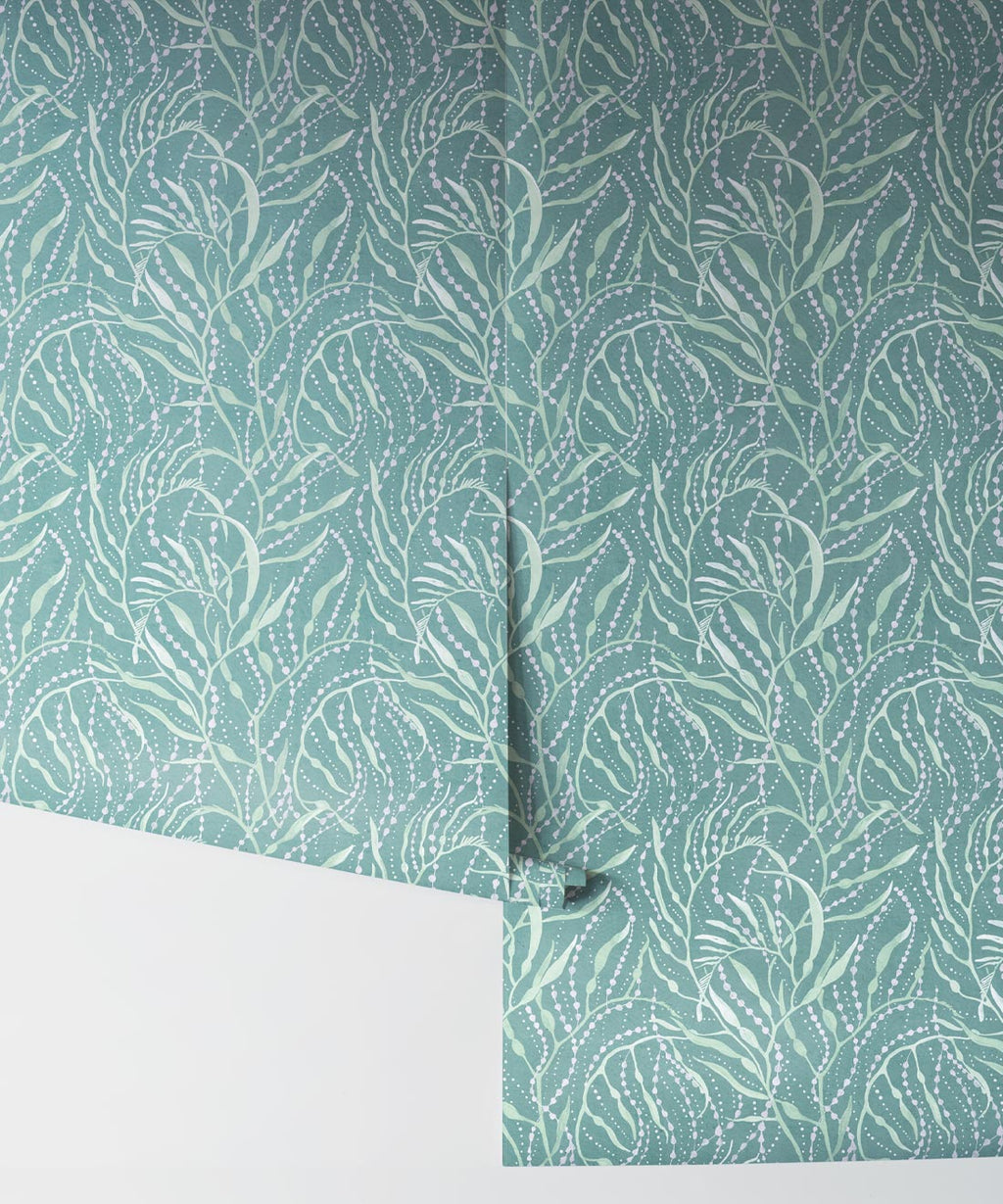 Neptune’s Necklace Wallpaper, Aqua