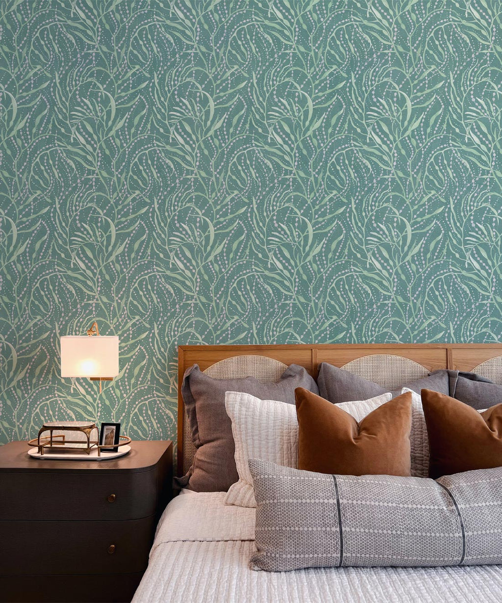 Neptune’s Necklace Wallpaper, Aqua