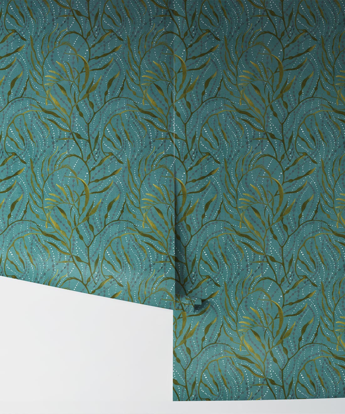 Neptune’s Necklace Wallpaper, Dark Teal
