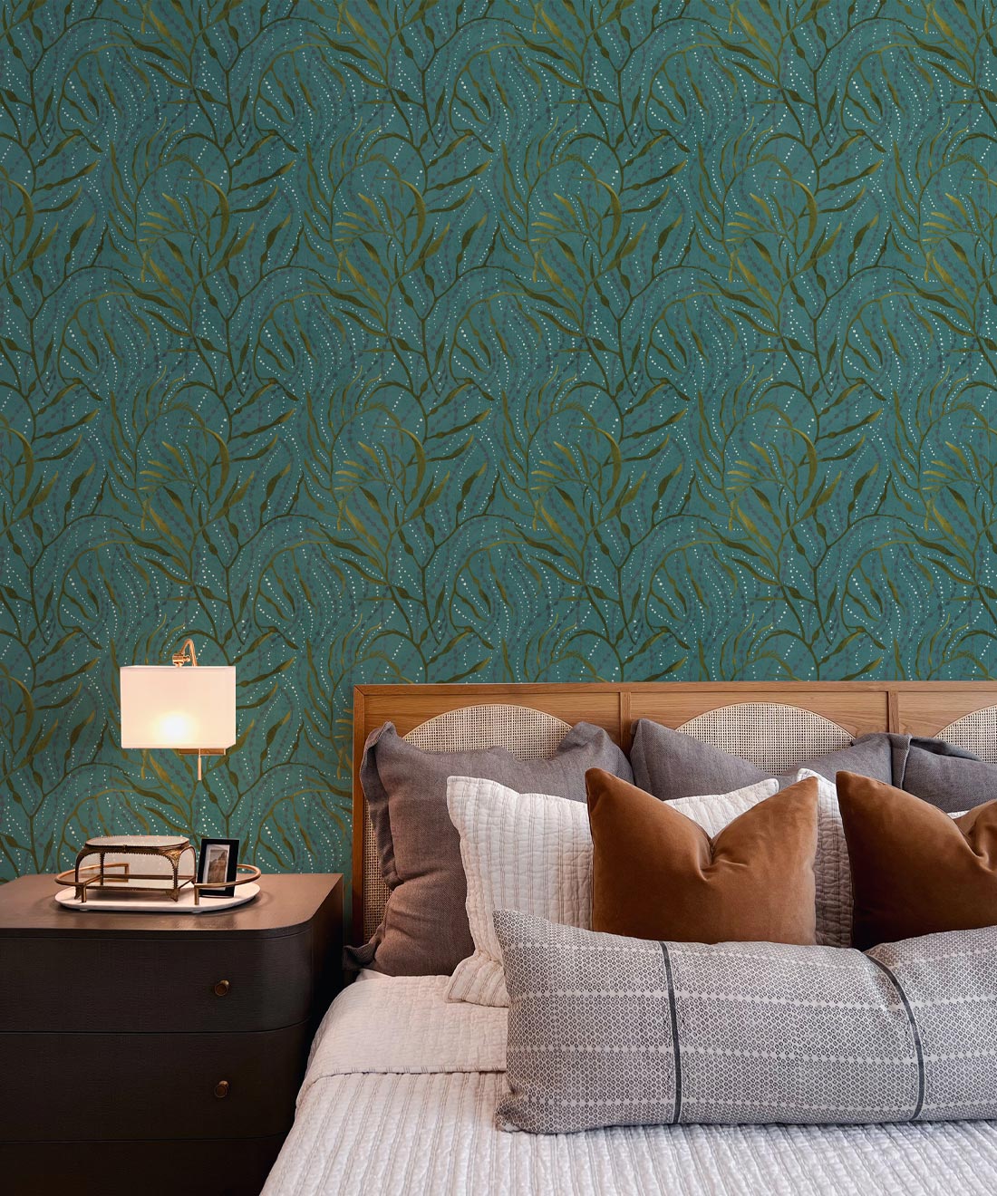 Neptune’s Necklace Wallpaper, Dark Teal