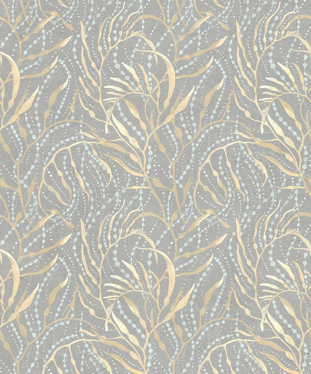 Neptune’s Necklace Wallpaper, Grey