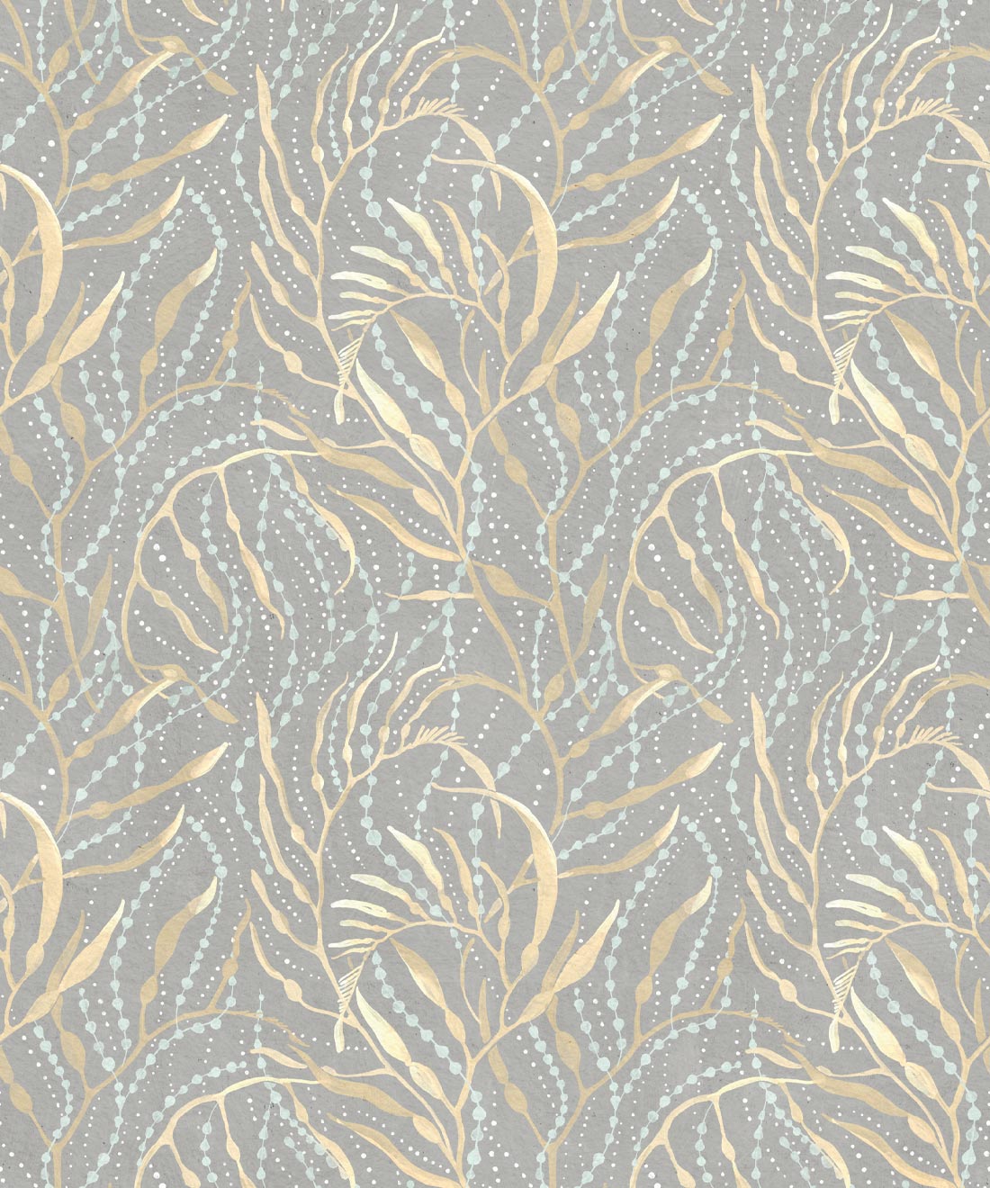 Neptune’s Necklace Wallpaper, Grey
