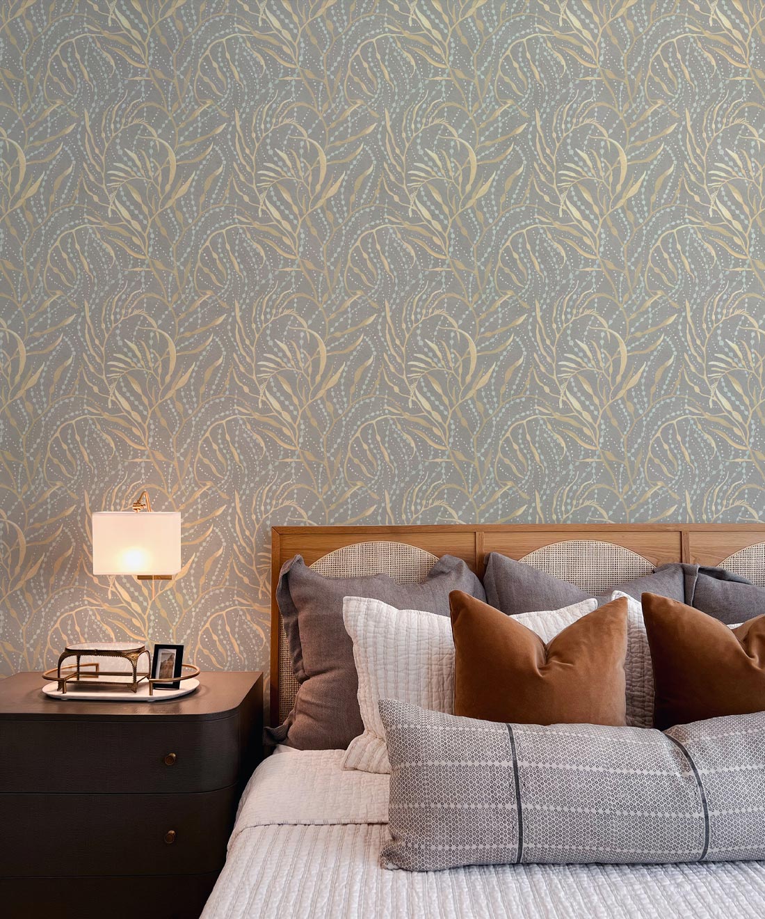 Neptune’s Necklace Wallpaper, Grey