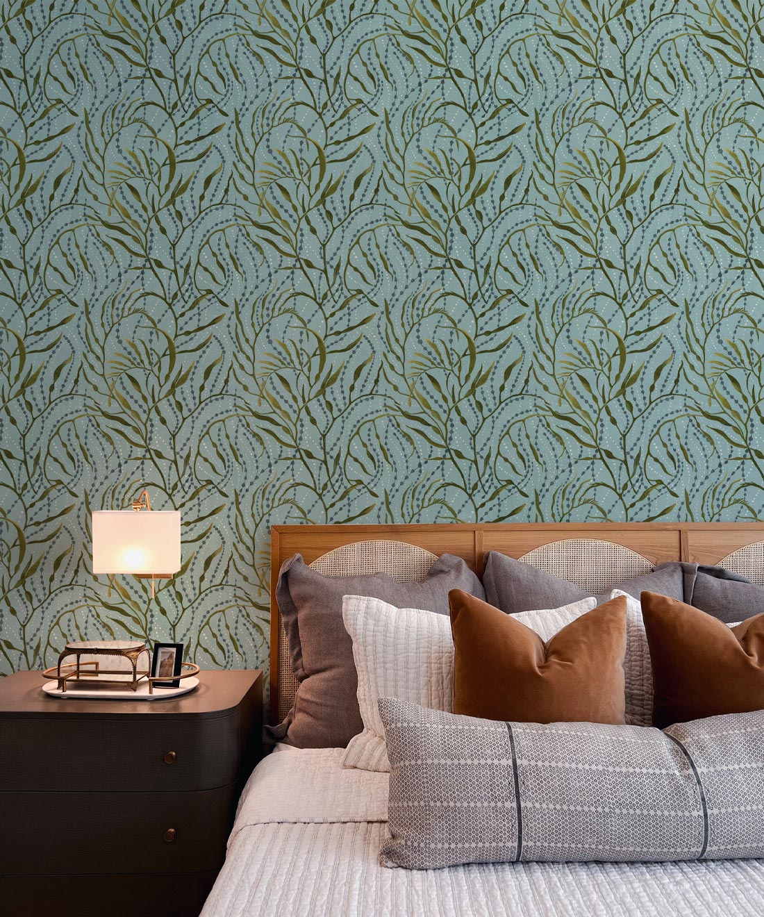 Neptune’s Necklace Wallpaper, Light Teal