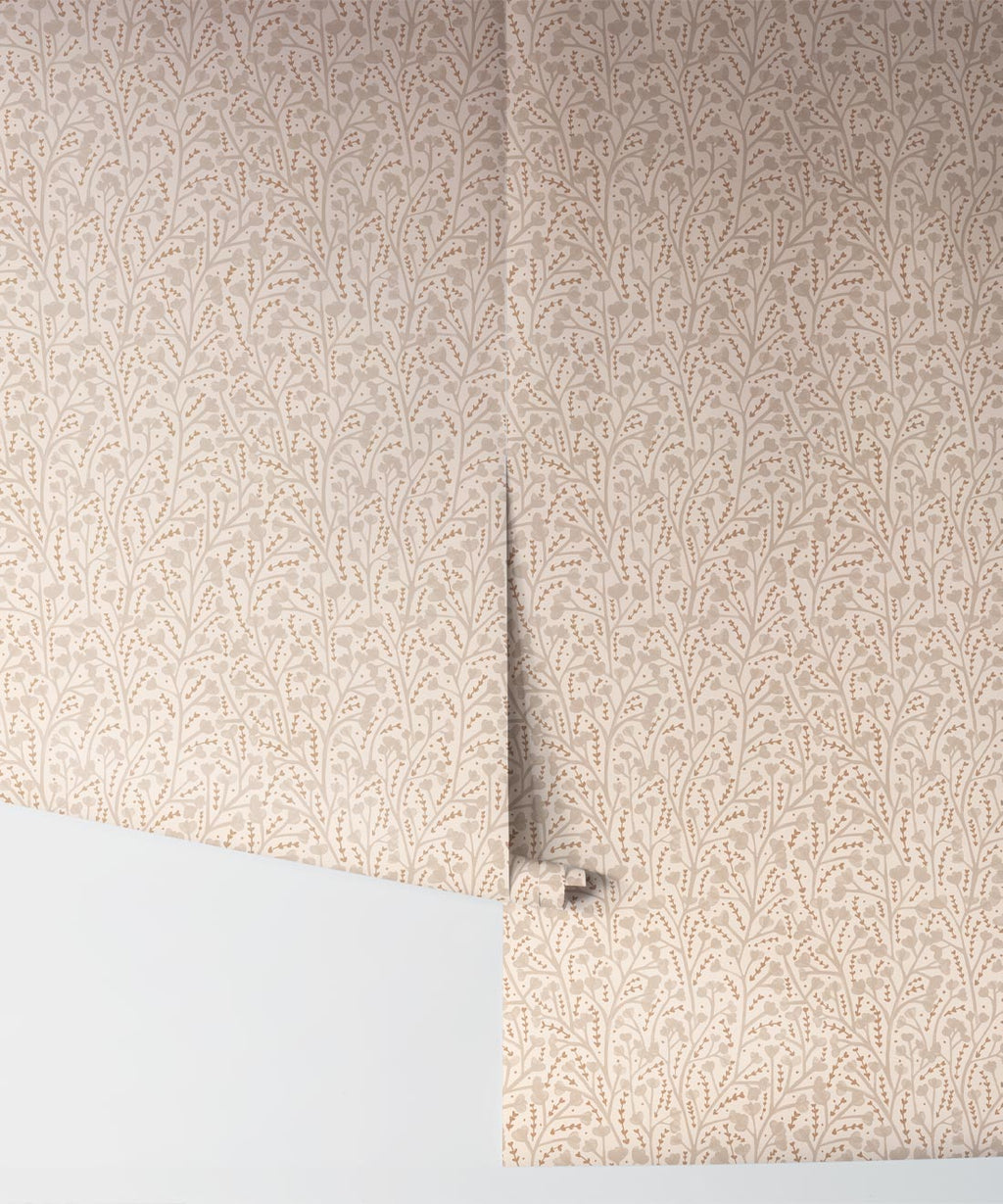 Petals Wallpaper, Cream