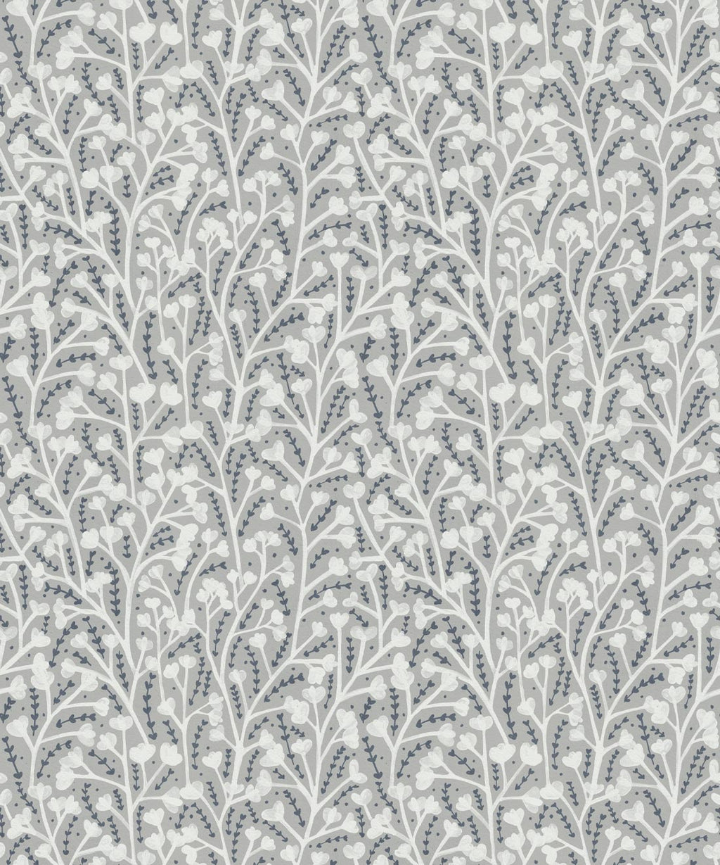 Petals Wallpaper, Grey