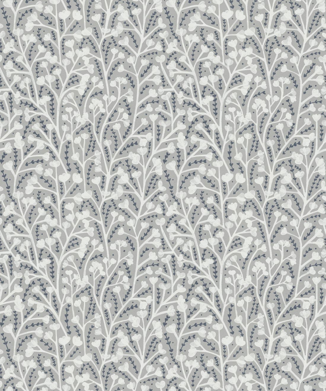 Petals Wallpaper, Grey