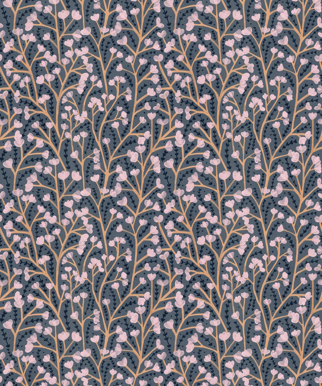 Petals Wallpaper, Steel