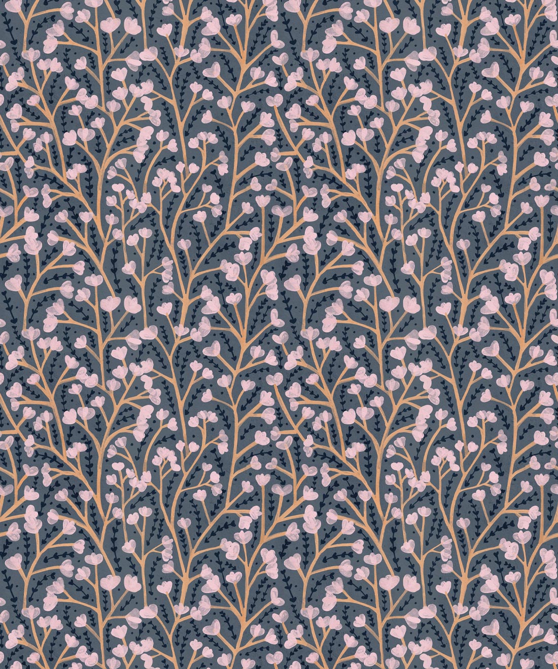 Petals Wallpaper, Steel